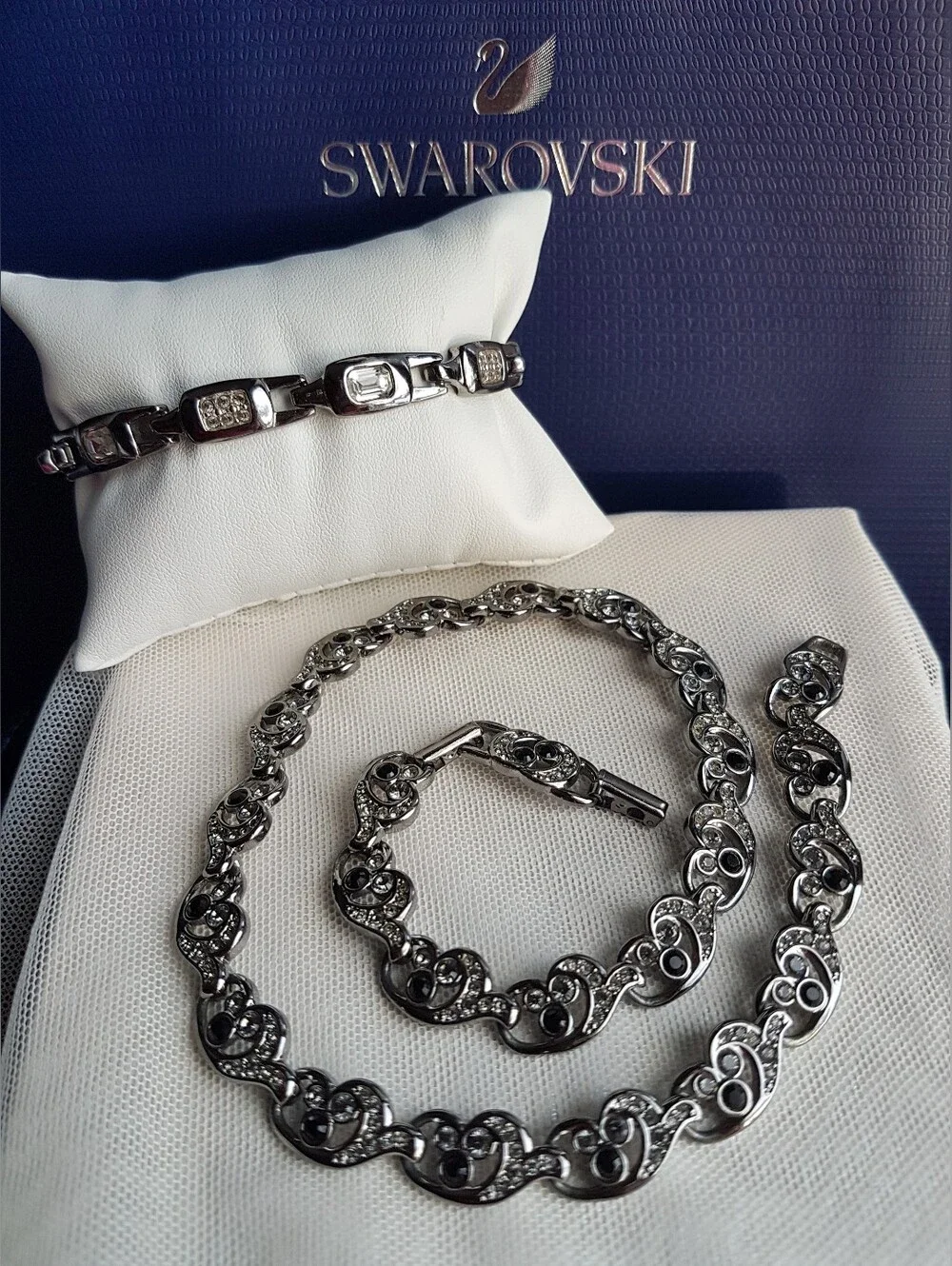 Swarovski authentic gunmetal